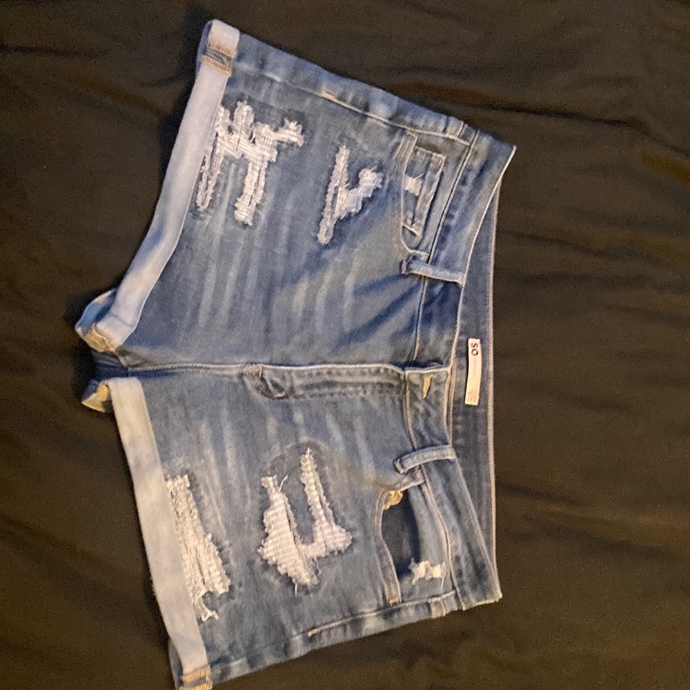 High rise bootie shorts